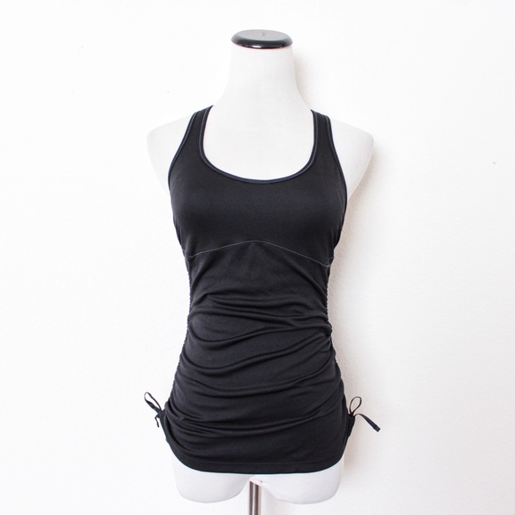 ruched workout tank top